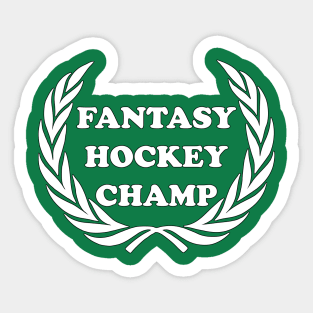 Fantasy Hockey Champ Fantasy Sports Fan League Dream Team Canada Sports Sticker